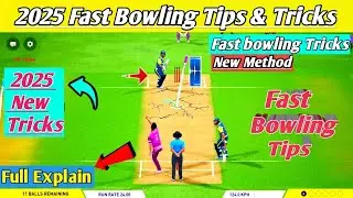 Dream Cricket 2025 fast bowling tips and tricks in green peach🔥| Full Explain Fast bowling in DC25