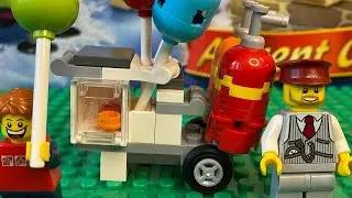 Лего 40108 (Тележка с воздушными шариками) + Лего 40034 (Рождественский поезд)