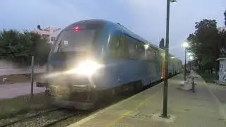 SNCFT:DMU(CSR)OnTrain815 LeavingBBR ToNabeul+816 Arriving+Leaving Hammamet+Greetings Of TheConductor
