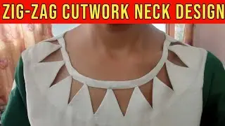 Latest, Stylish and Beautiful Neck Design Cutting and Stitching|| Zig Zag Neck Design For Summer