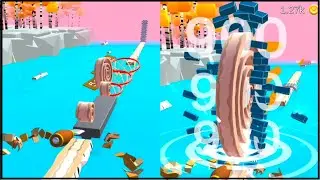 Spiral Roll VOODOO Gameplay Android walkthrough iOS #shorts