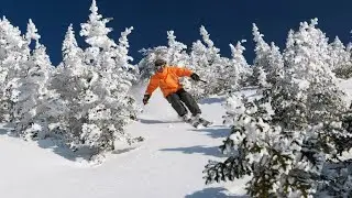 SKIING THROUGH THE FOREST! (HD) Amazing skills!