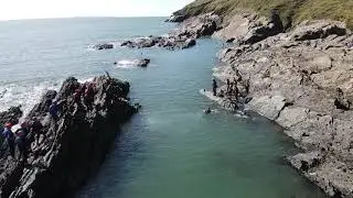 Coasteering Baggy Point, Croyde, North Devon, UK