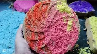 Colourful 🩵❤️💜 Thick Reformed Gym chalk crushing 