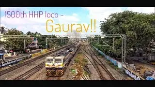 The 1500th HHP loco - KYN WDP4D 'GAURAV' with the same train on the first and last days of 2017!!