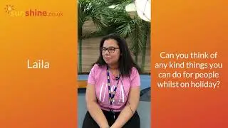 What kind things can you do for people on holiday?