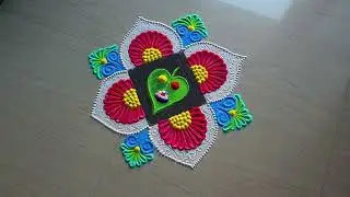 Satisfying video | Sand art | Sankranti रांगोळी New Year rangoli designs