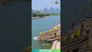 This Bamboo Raft is INSANE! #bambooraft #china #travel #wow