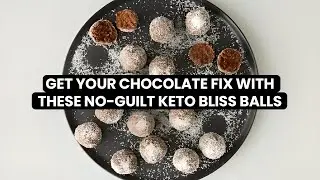 Get your chocolate fix with these no-guilt Keto bliss balls