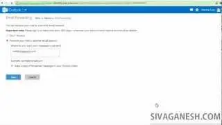 Setup Email Forwarding to Outlook/Hotmail accounts