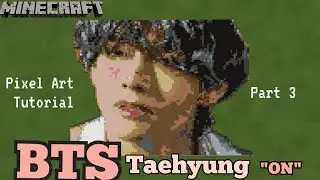 🎮 BTS Minecraft Pixel Art Tutorial- BTS 