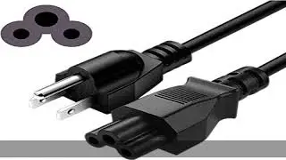 3 Prong Power Cord Replacement Power Cable for Computers, TVs, Monitors, LG LED LCD Smart 1080p HDT