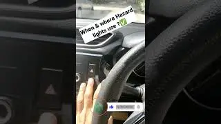 Hazard light ✅ ||When & where hazard light to be use ?#shorts #shortsfeed #cartips