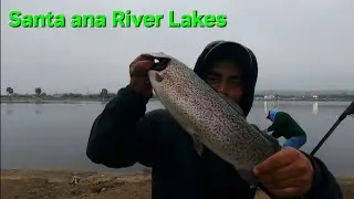 Salio una buena trucha en santa ana river lakes//  y gracias por los Regalos🎁😱
