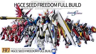 Gundam SEED Freedom HG ASMR Build Compilation | Relaxing Gunpla Assembly
