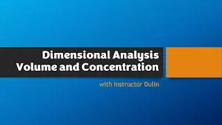 Dimensional Analysis | Volume Displacement & Mercury Concentration (ppb) Problems