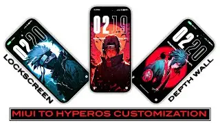 Miui To Xiaomi HyperOS Customization ✅ New Custom Wall Feature |Anime Lockscreen| HyperOS Themes