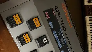 Testing the Roland GR-700 guitar synth.