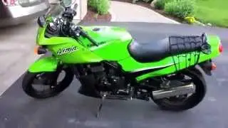 Kawasaki Ninja 500r overview and quick ride with exhaust