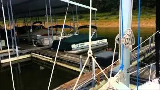 MacGregor 26M:  How our Lazy Jack Cradle System works on Galactica