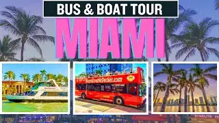 🌴BEST TOUR OF MIAMI🌞 | Scarface House | Little Havana | Fisher Island |Bus Boat Tour & more!