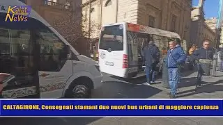 Caltagirone, Trasporto pubblico, consegnati 3 nuovi bus urbani con maggiore capienza