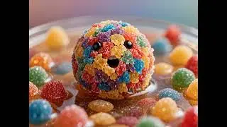 #asmr candy ball hard to resist the taste of the rainbow goodness #viral #oddlysatisfying