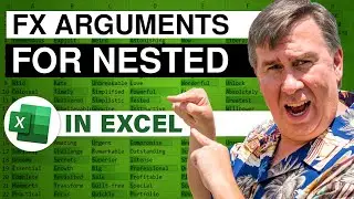Excel - How to Make a Nested Formula in Excel using Function Arguments dialog - Episode 2073