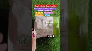 How to Remove Waterproof Makeup😍|Makeup Remover|Simple Cleansing Wipes|#makeup#shorts #youtubeshorts