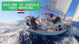 Sailing from Lastovo to Beautiful Korčula. Easy Arrival & Mooring