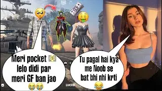 Random RICH & Rude Girl🥰 Show me an Attitude In Match😡 and shoched At End Of The NOOB PRANK 😉
