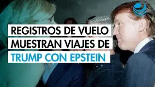Trump vol&oacute; con Epstein 8 veces en la d&eacute;cada de 1990, seg&uacute;n correo de fiscal