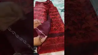 Patik Print Cotton Saree| Beautiful Daily Use | Office Use Cotton Saree 