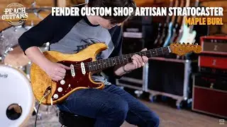 No Talking...Just Tones | Fender Custom Shop Artisan Maple Burl Strat
