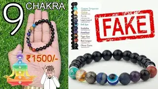 Real Vs Fake 9 Chakra Bracelet 🔮 WhatsApp: 9516065450