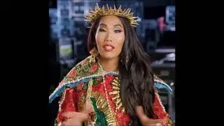 Gia Gunn desfila con look guadalupano