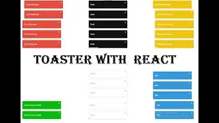 React Toaster in 2 minutes || Toaster Message React || React Toastify Notifications || Alert React