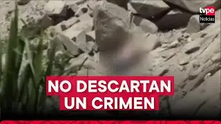 Casma: encuentran cad&aacute;ver de hombre colgando de las rocas de un cerro