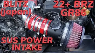 22+ BRZ / GR86 - BLITZ SUS Power Core Type LM Intake  - Install / Review / Sound Clips - JDM PARTS!