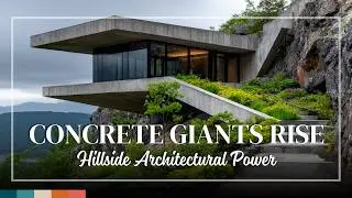 Hillside Brutalist Homes &ndash; Concrete Architecture Rising with Grandeur and Scenic Prestige