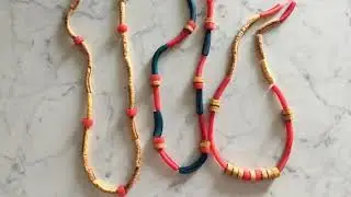 Collana fatta con la pasta