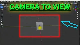 Как выровнять камеру относительно вида в Blender | Обучающее видео по Blender