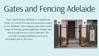 Automatic Gates In Adelaide