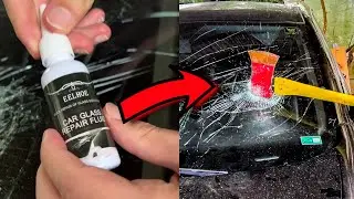 Testei a cola de nanotecnologia que faz milagre no vidro trincado