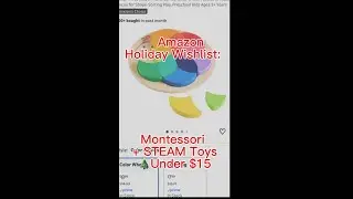 Amazon Holiday Wishlist: Montessori and STEAM TOYS Under $15