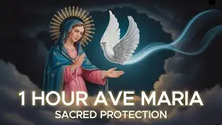 Ave Maria Gregorian Chant | 1 Hour Sacred Prayer for Divine Protection & Sleep