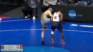 184lbs Anthony Carman (West Virginia) vs Jha'Quan Anderson (Gardner Webb)