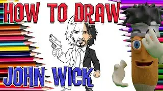 How to Draw John Wick. Easy Step by Step Drawing