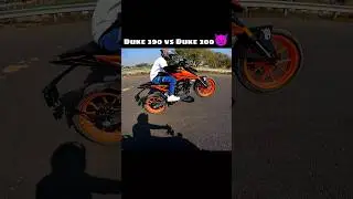 Duke 390 vs Duke 200 challenge 🫡#shorts #ytshorts #stunt