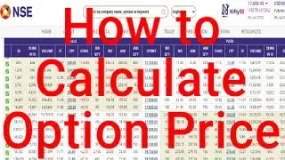 How to Calculate Option pricing or Premium